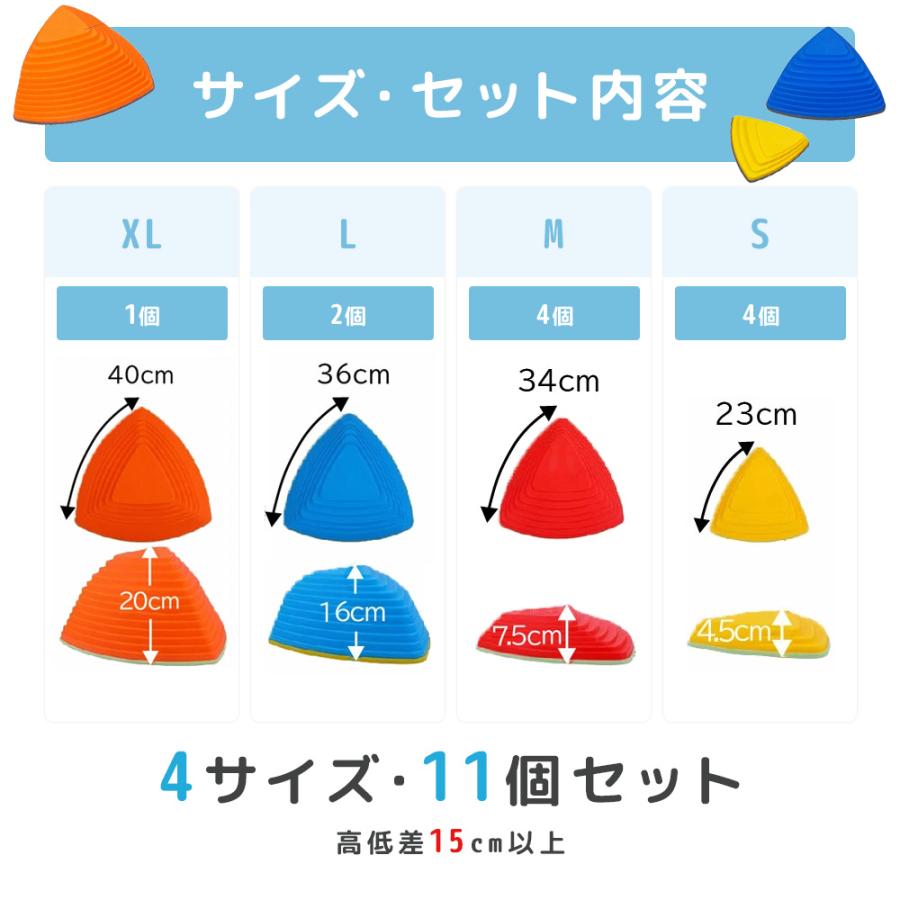 Smaly（スマリー） バランスストーン 11個セット 子供用 飛び石