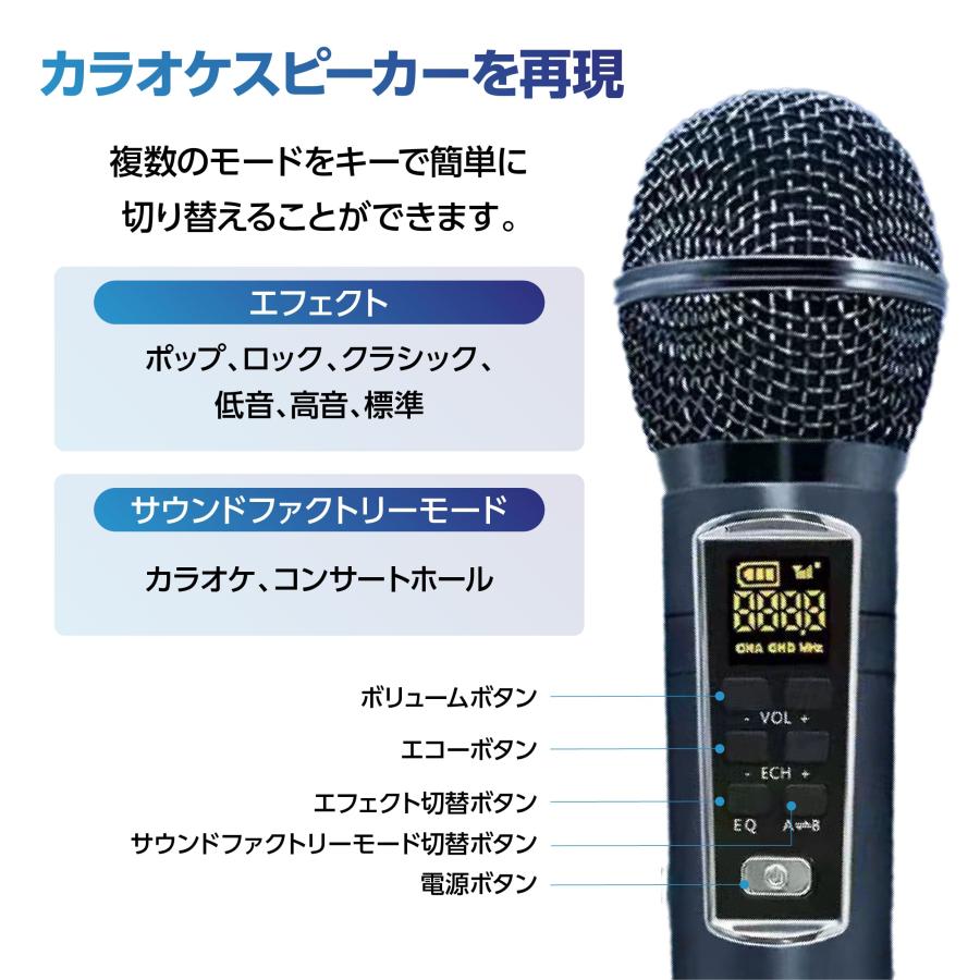 家庭用カラオケ マイク付2本き 高音質カラオケセット Bluetooth 家庭用カラオケ マイク付2本き 高音質カラオケセット Bluetooth