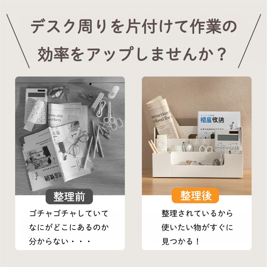Smaly（スマリー） 卓上整理ボックス デスクオーガナイザー 卓上収納