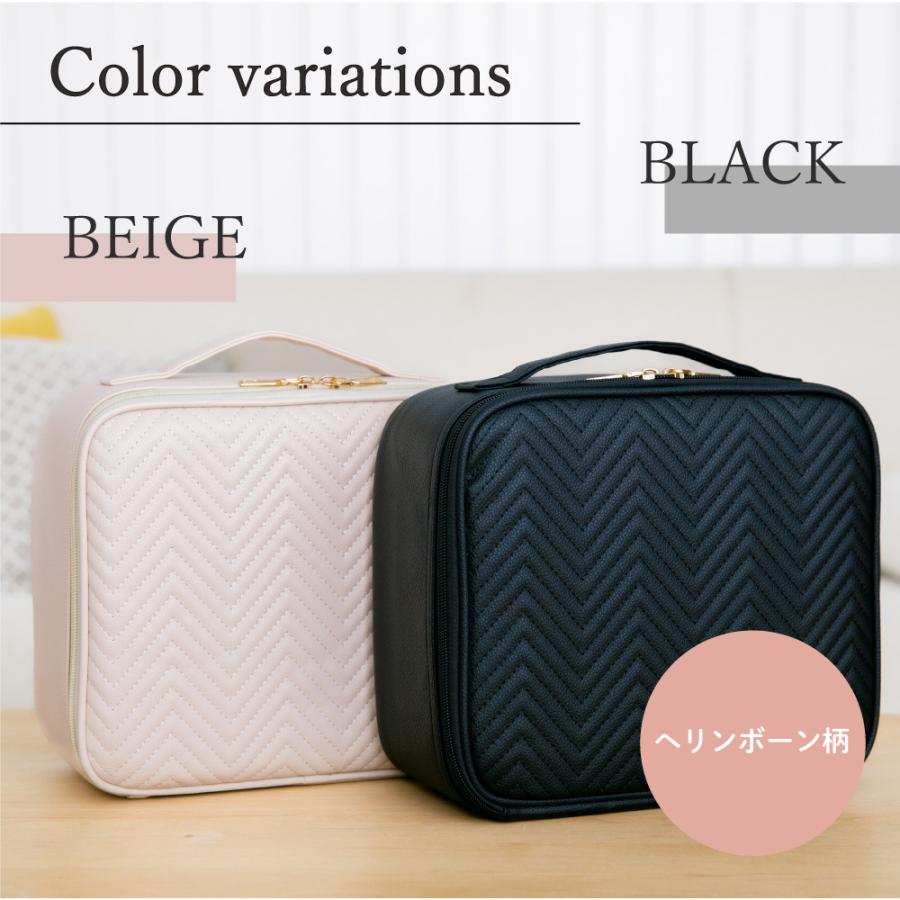 Smaly（スマリー） LEDライト付きメイクボックス 大容量 間仕切り自由