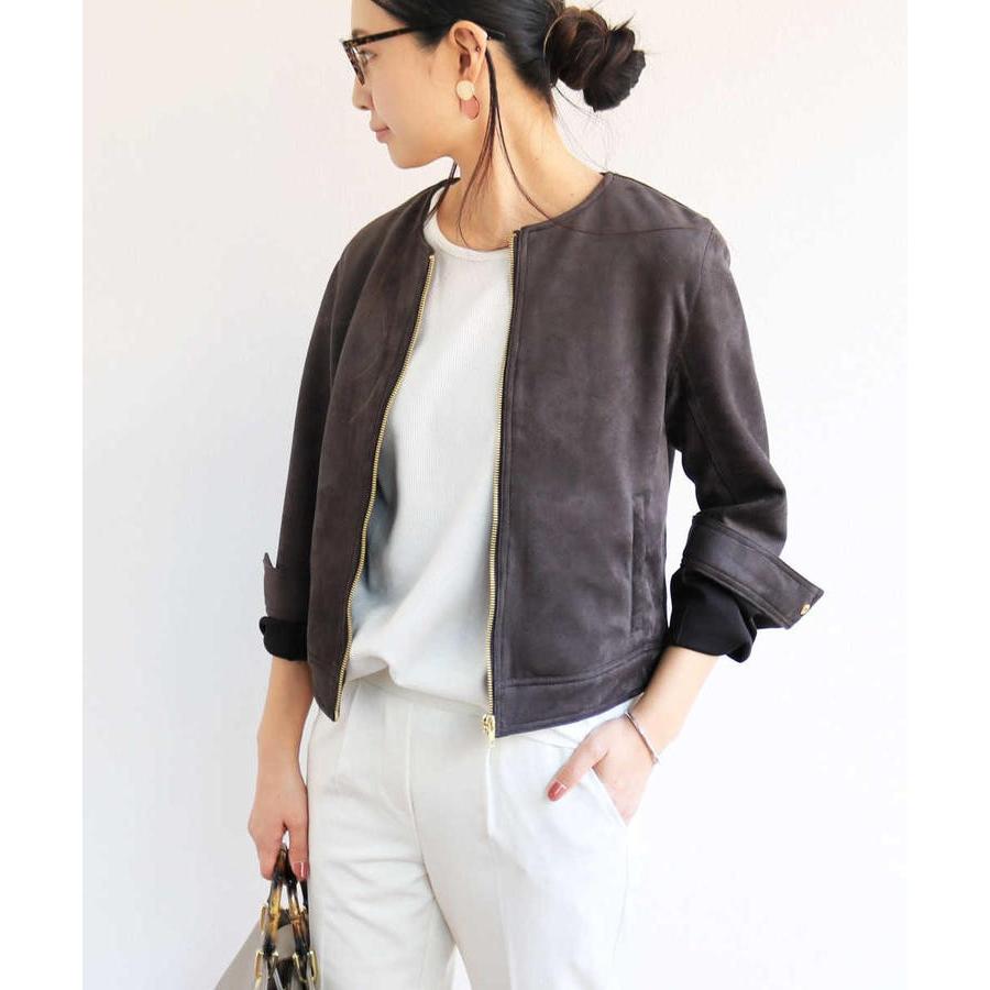 And Me アンドミー B 13 ノーカラー ライダース ジャケット