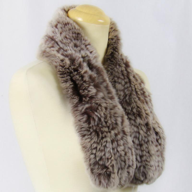 毛皮 /レッキス ラビット マフラー チョーカー 編み込み デザイン  リアルファー レディース　『クリックポスト』ご指定で配送料無料 |  | 21