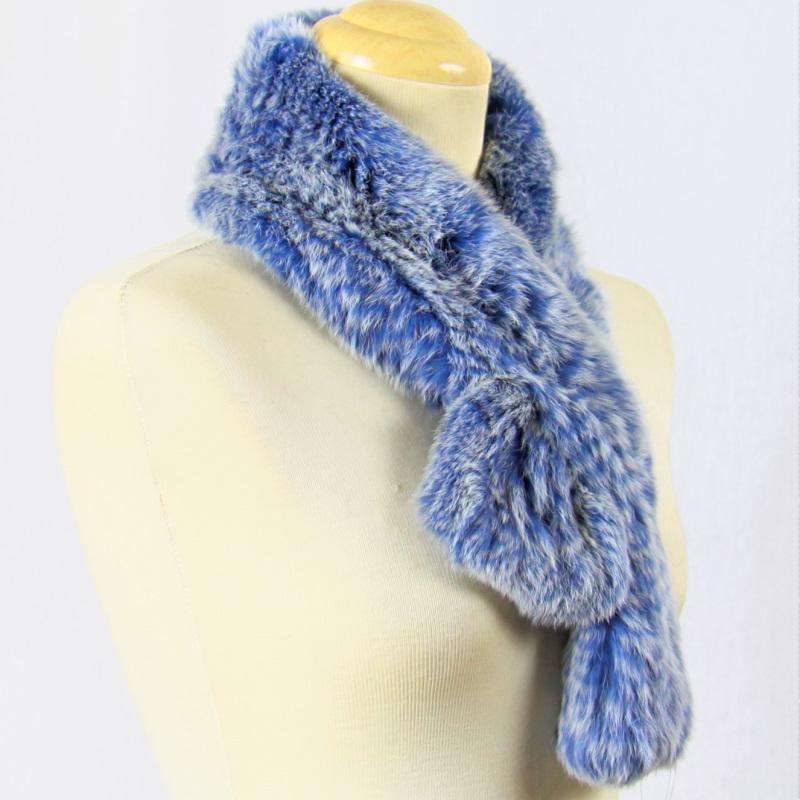 毛皮 /レッキス ラビット マフラー チョーカー 編み込み デザイン  リアルファー レディース　『クリックポスト』ご指定で配送料無料 |  | 08