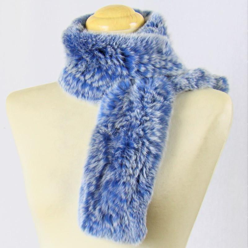 毛皮 /レッキス ラビット マフラー チョーカー 編み込み デザイン  リアルファー レディース　『クリックポスト』ご指定で配送料無料 |  | 09