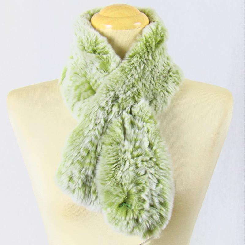 毛皮 /レッキス ラビット マフラー チョーカー 編み込み デザイン  リアルファー レディース　『クリックポスト』ご指定で配送料無料 |  | 12