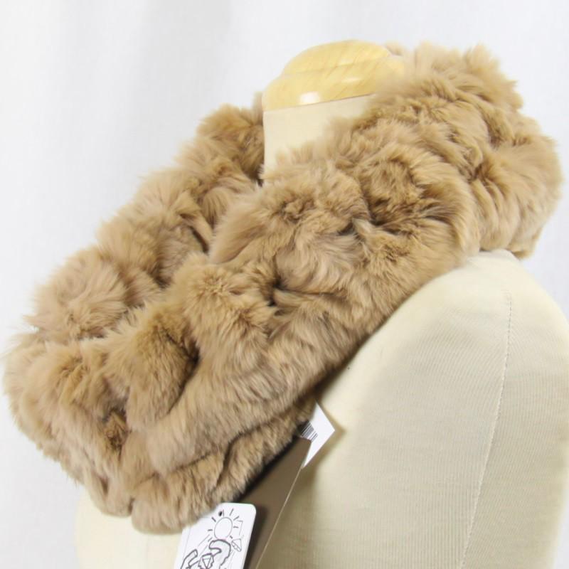 毛皮/レッキス ラビット　スヌード フリル デザイン ネックウォーマー リアルファー レディース  大サイズ |  | 13