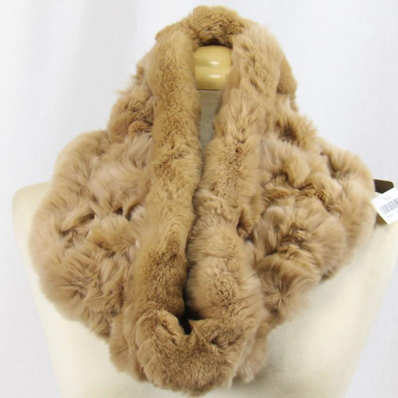 毛皮/レッキス ラビット　スヌード フリル デザイン ネックウォーマー リアルファー レディース  大サイズ |  | 14