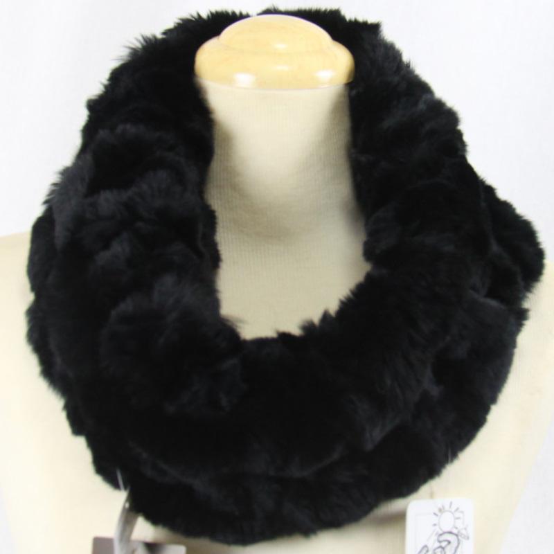 毛皮/レッキス ラビット　スヌード フリル デザイン ネックウォーマー リアルファー レディース  大サイズ |  | 06