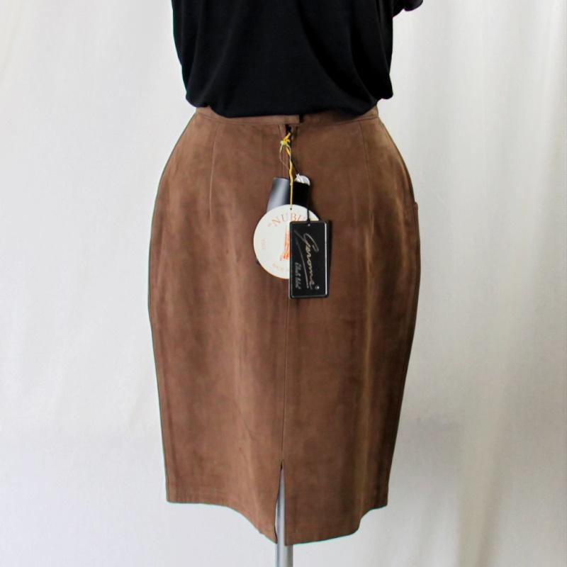 スペインラム/羊革/タイトスカート/本革/シープスエード/リアルレザー  