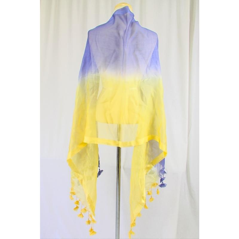 インドコットン/シルク/大判ストール　薄手　春夏秋冬　インド綿　コットンシルク『クリックポスト』ご指定で配送料無料 |  | 02