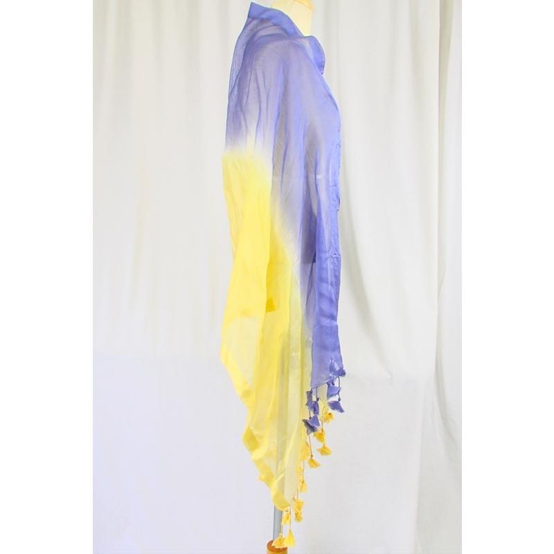 インドコットン/シルク/大判ストール　薄手　春夏秋冬　インド綿　コットンシルク『クリックポスト』ご指定で配送料無料 |  | 03