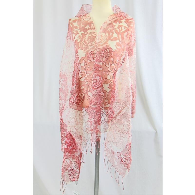 インドコットン/シルク/大判ストール　薄手　春夏秋冬　インド綿　コットンシルク『クリックポスト』ご指定で配送料無料 | 