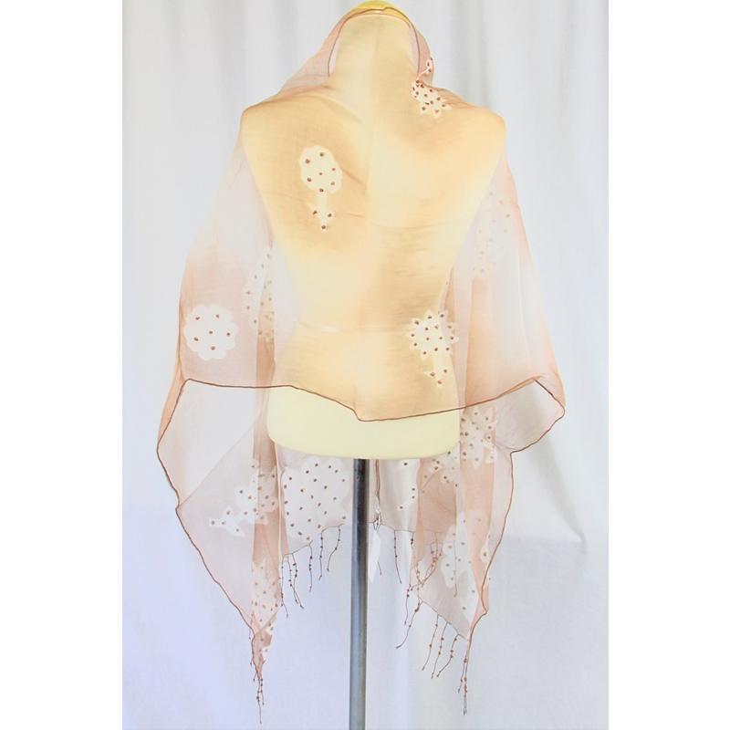 インドコットン/シルク/大判ストール　薄手　春夏秋冬　インド綿　コットンシルク『クリックポスト』ご指定で配送料無料 |  | 02