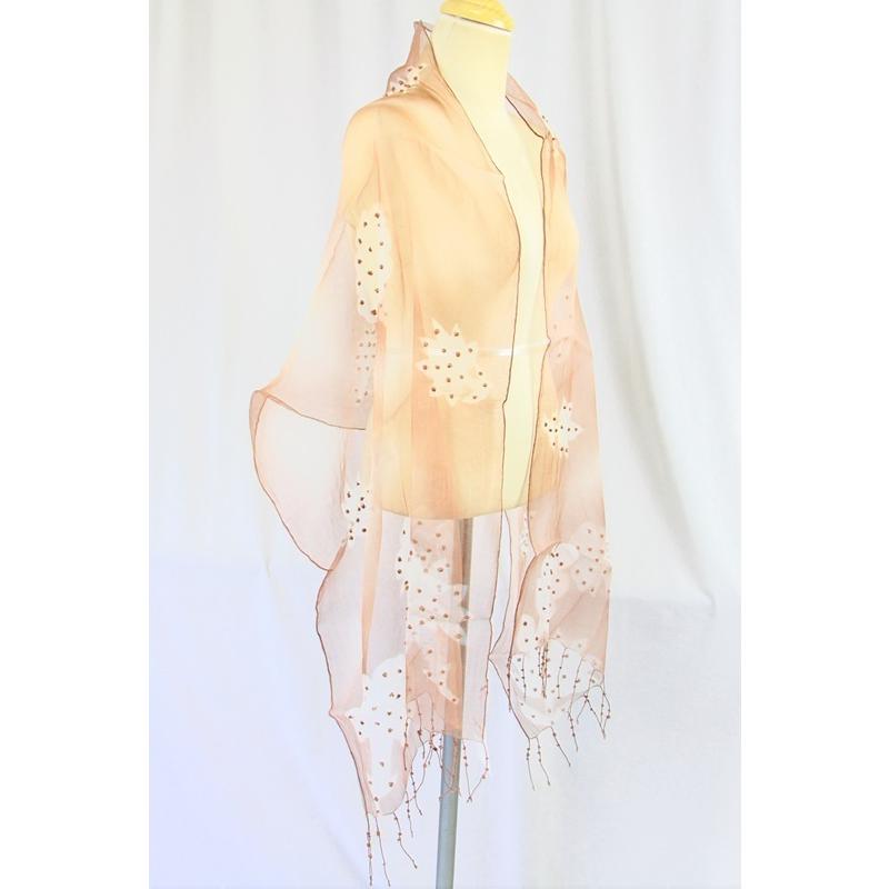 インドコットン/シルク/大判ストール　薄手　春夏秋冬　インド綿　コットンシルク『クリックポスト』ご指定で配送料無料 |  | 03