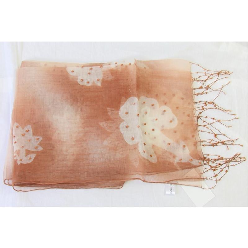 インドコットン/シルク/大判ストール　薄手　春夏秋冬　インド綿　コットンシルク『クリックポスト』ご指定で配送料無料 |  | 08