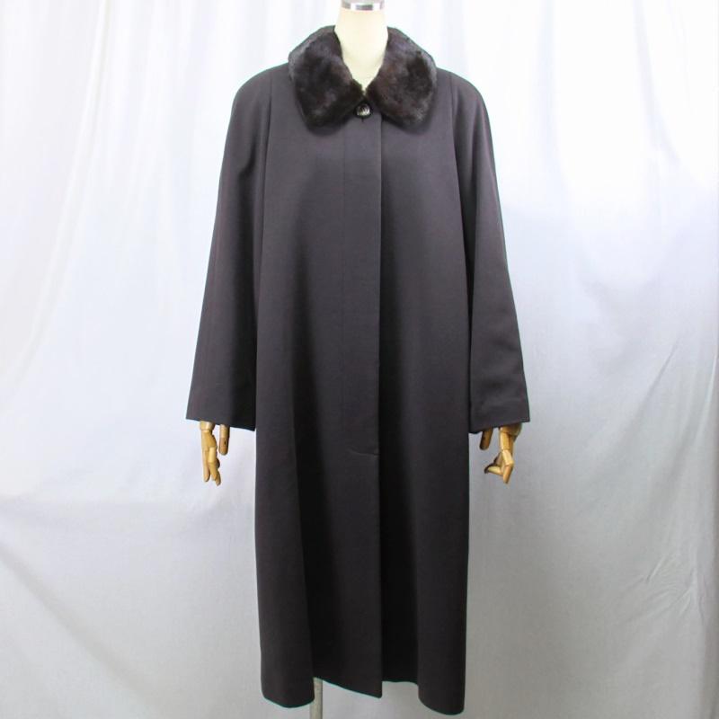 毛皮/ミンク/カシミヤ(100％)ロングコート コロンボ社製イタリーカシミヤ　ミンクカラーリアルファー レディース　アウター | 