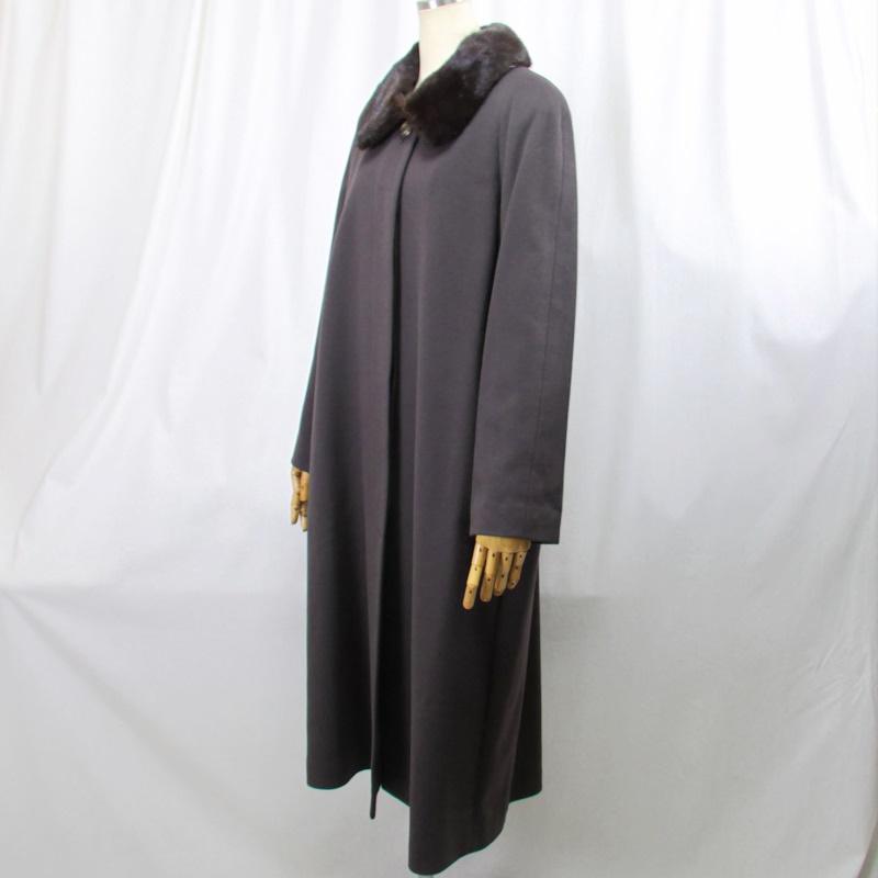 毛皮/ミンク/カシミヤ(100％)ロングコート コロンボ社製イタリーカシミヤ　ミンクカラーリアルファー レディース　アウター |  | 01