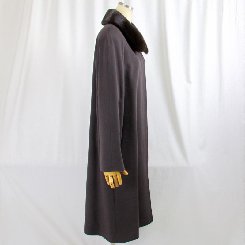 毛皮/ミンク/カシミヤ(100％)ロングコート コロンボ社製イタリー