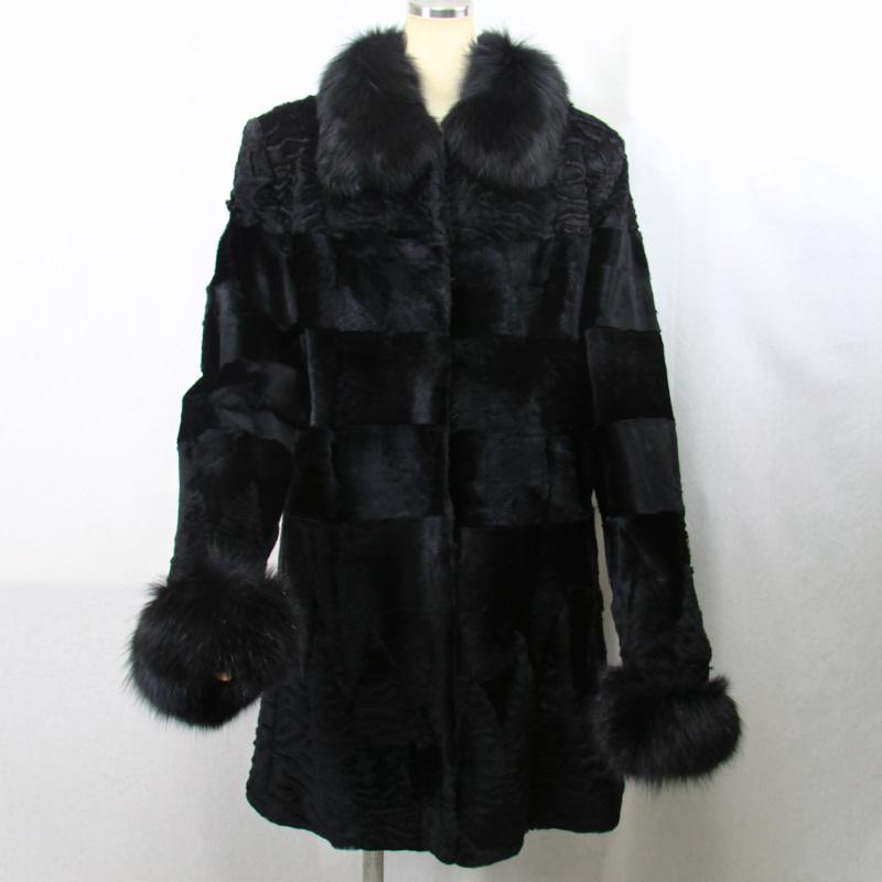 定価¥97,650 新品未使用 ラム ファー コート ジャケット 毛皮