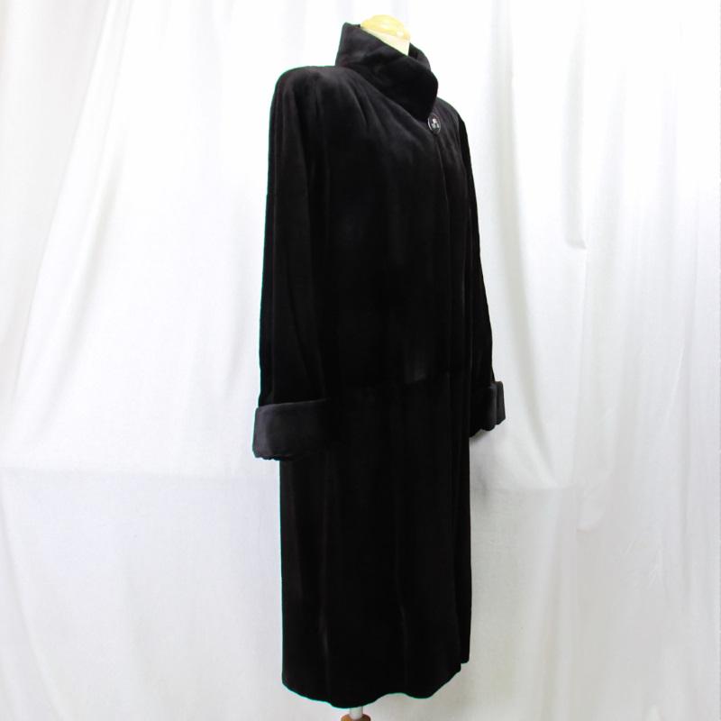 毛皮/ミンク/シェアードミンク/ファー/ロングコート/リアルファー サガ