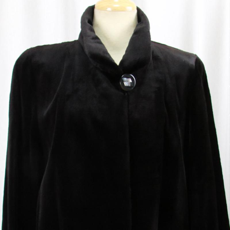 サガミンクロイヤル シェアードミンク 毛皮コート リアルファー L〜XLサイズ 毛皮/ミンク/シェアードミンク/ファー/ロングコート/リアルファー サガ