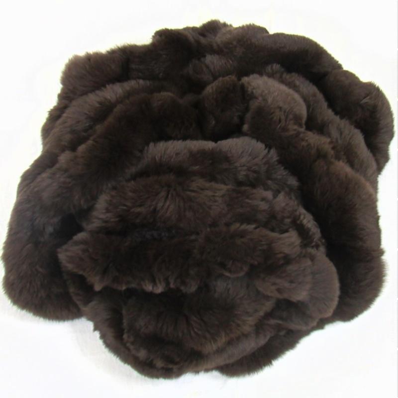 毛皮/レッキス ラビット フリル マフラー 編み込み リアルファー レディース 　バーゲンセール　アウトレット『クリックポスト』のご選択で配送料無料 |  | 10