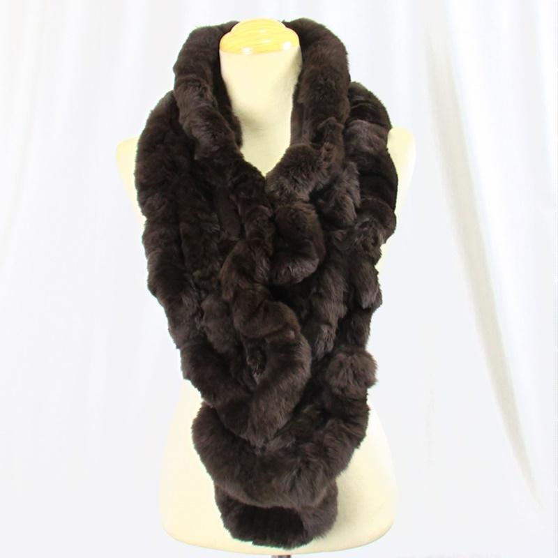 毛皮/レッキス ラビット フリル マフラー 編み込み リアルファー レディース 　バーゲンセール　アウトレット『クリックポスト』のご選択で配送料無料 |  | 06