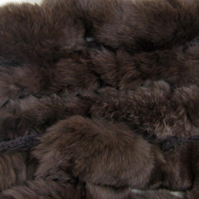 毛皮/レッキス ラビット フリル マフラー 編み込み リアルファー レディース 　バーゲンセール　アウトレット『クリックポスト』のご選択で配送料無料 |  | 09