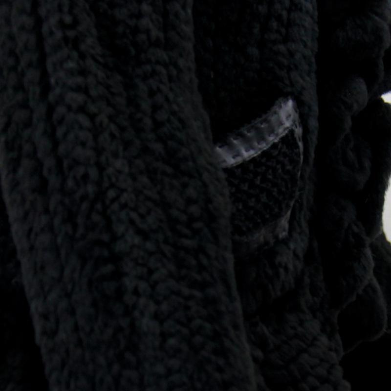 ヌートリア/リアルファー/毛皮　ヌートリアジャケット　フリル　ニッティング　編み込み　 |  | 05