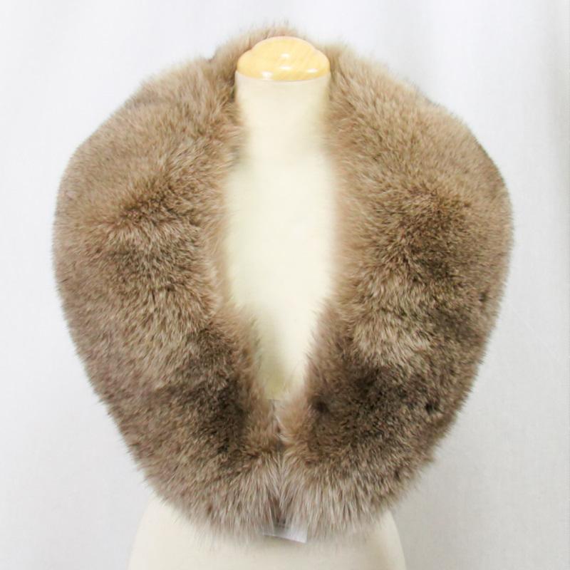 毛皮/フォックス サガ ブルーフォックス ファー ショール マフラー