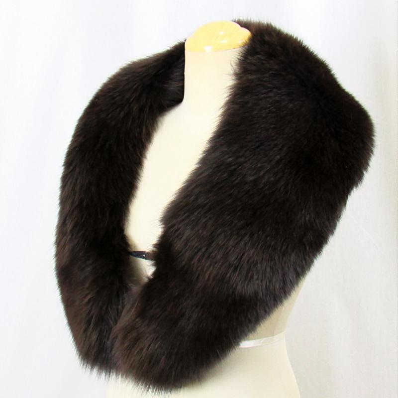 毛皮/フォックス サガ ブルーフォックス ファー ショール マフラー