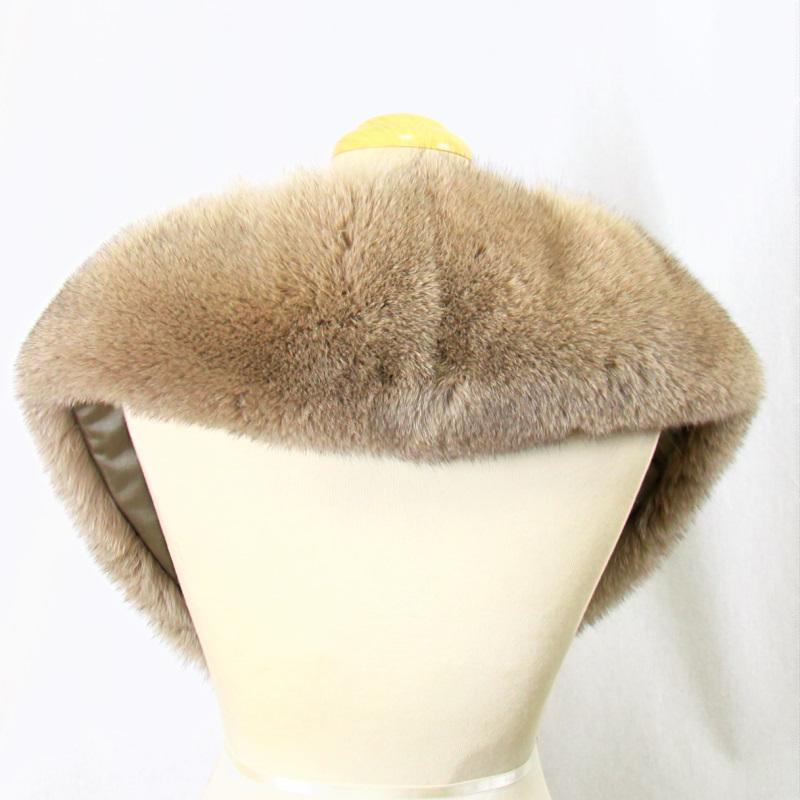 毛皮/フォックス サガ ブルーフォックス ファー ショール マフラー