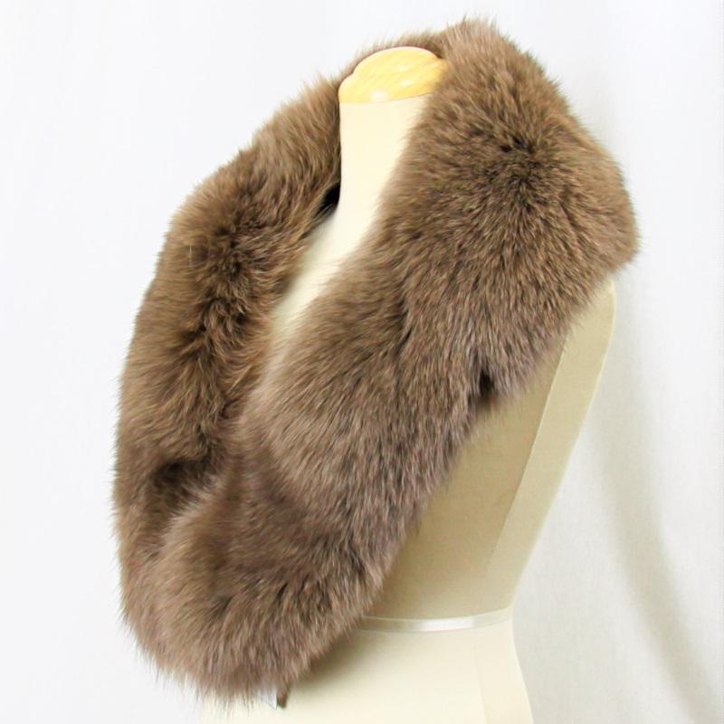 毛皮/フォックス サガ ブルーフォックス ファー ショール マフラー