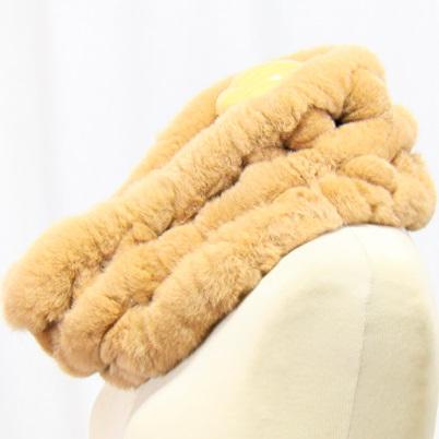 毛皮/ファー/レッキス ラビット/ スヌード /フリル デザイン ネックウォーマー リアルファー レディース |  | 01