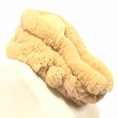 毛皮/ファー/レッキス ラビット/ スヌード /フリル デザイン ネックウォーマー リアルファー レディース |  | 03