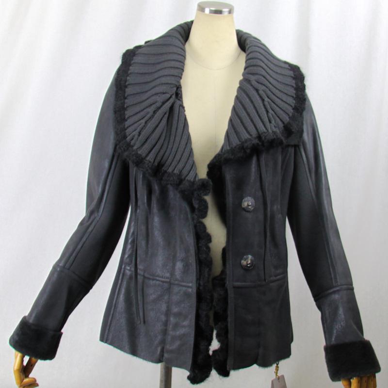 毛皮/ムートン/羊革/ムートンジャケット/リアルファー /OLIVIERI（オリヴィエリ）/イタリア製ムートン/１枚革/ウールニット |  | 16