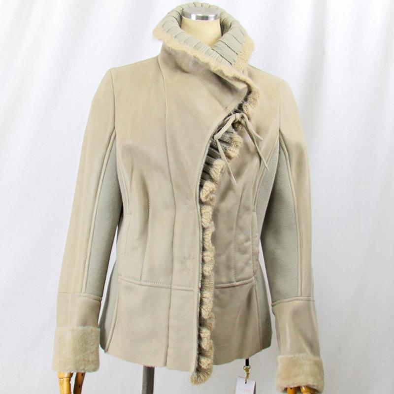 毛皮/ムートン/羊革/ムートンジャケット/リアルファー /OLIVIERI（オリヴィエリ）/イタリア製ムートン/１枚革/ウールニット |  | 18