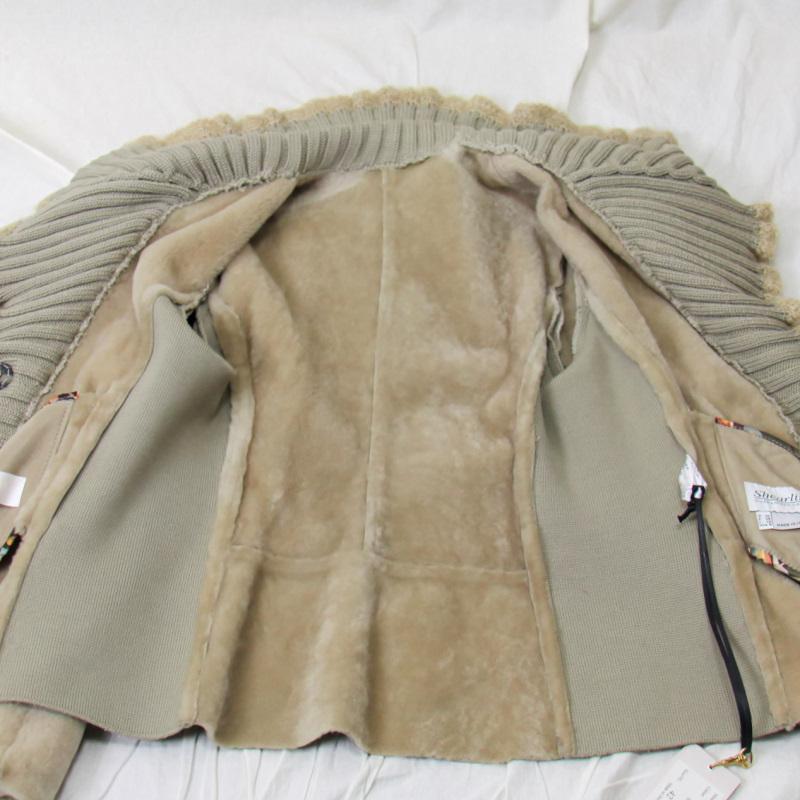 毛皮/ムートン/羊革/ムートンジャケット/リアルファー /OLIVIERI（オリヴィエリ）/イタリア製ムートン/１枚革/ウールニット |  | 23