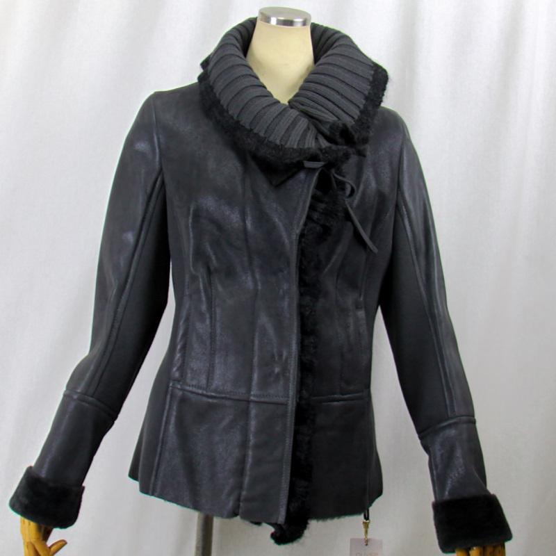 毛皮/ムートン/羊革/ムートンジャケット/リアルファー /OLIVIERI（オリヴィエリ）/イタリア製ムートン/１枚革/ウールニット |  | 12