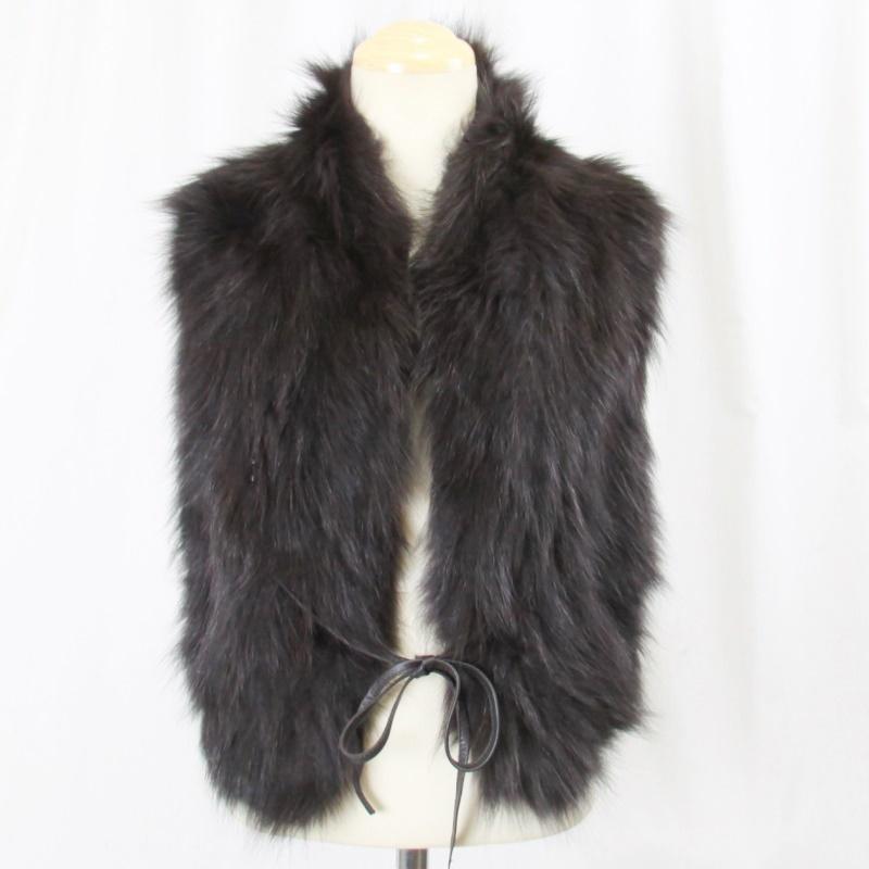 毛皮/フォックス/ファー　 フォックス  編み込み ニッティング ロングマフラー ショール リアルファーレディース『クリックポストご指定で送料無料』 |  | 12