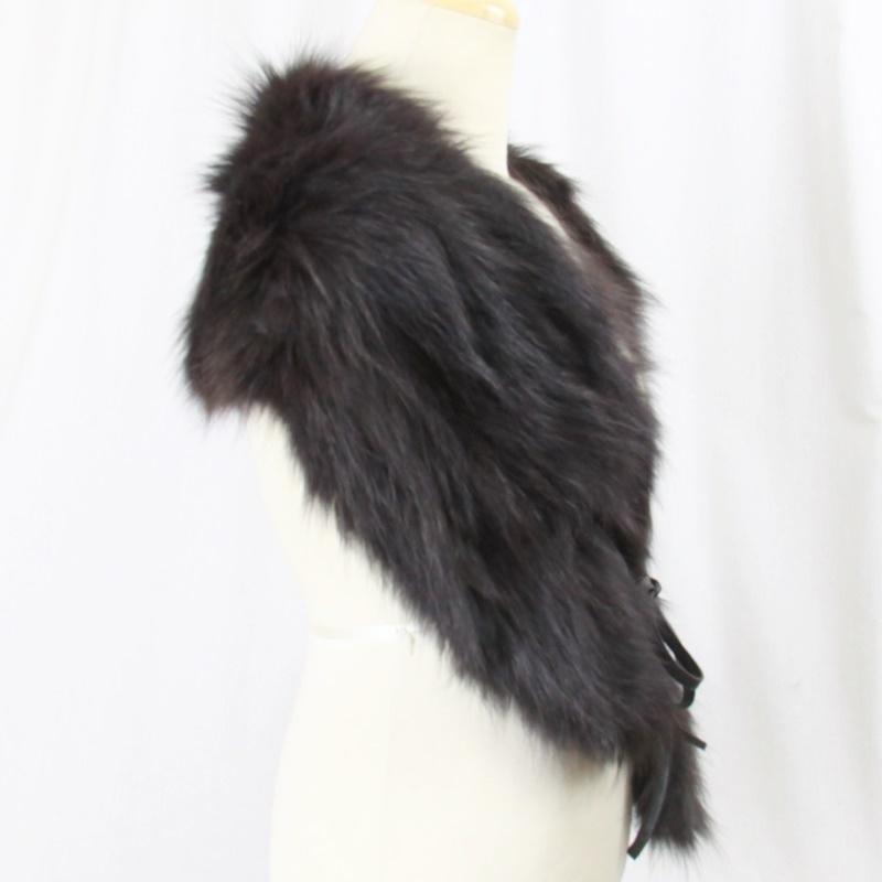 毛皮/フォックス/ファー　 フォックス  編み込み ニッティング ロングマフラー ショール リアルファーレディース『クリックポストご指定で送料無料』 |  | 15