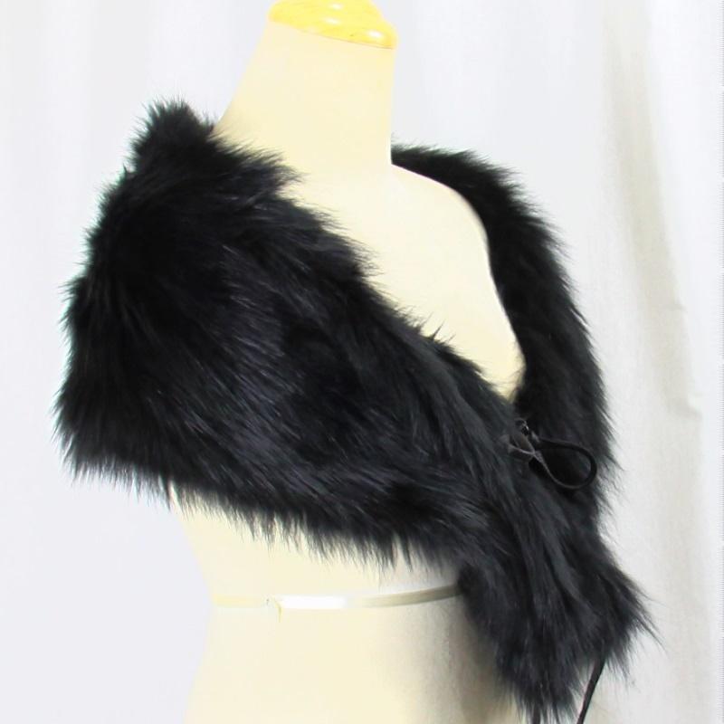 毛皮/フォックス/ファー　 フォックス  編み込み ニッティング ロングマフラー ショール リアルファーレディース『クリックポストご指定で送料無料』 |  | 05