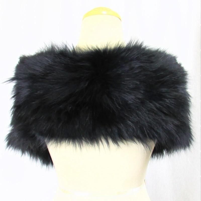 毛皮/フォックス/ファー　 フォックス  編み込み ニッティング ロングマフラー ショール リアルファーレディース『クリックポストご指定で送料無料』 |  | 06