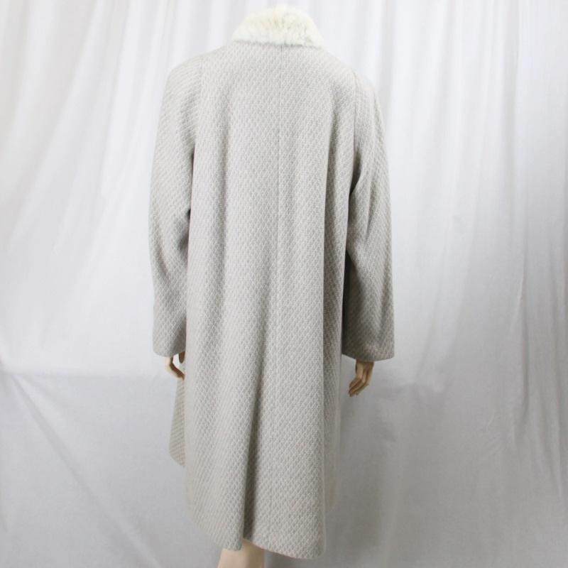 毛皮/ミンク/カシミヤ(100％)ロングコート ミンクトリミング リアルファー レディース　アウター アウトレット |  | 05