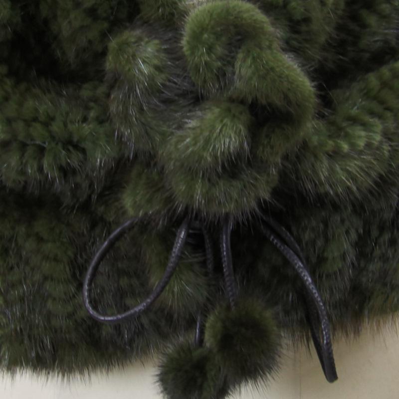 ☆豪華で華やかな可愛らしいミンクショールケープぼんぼり付 リアル