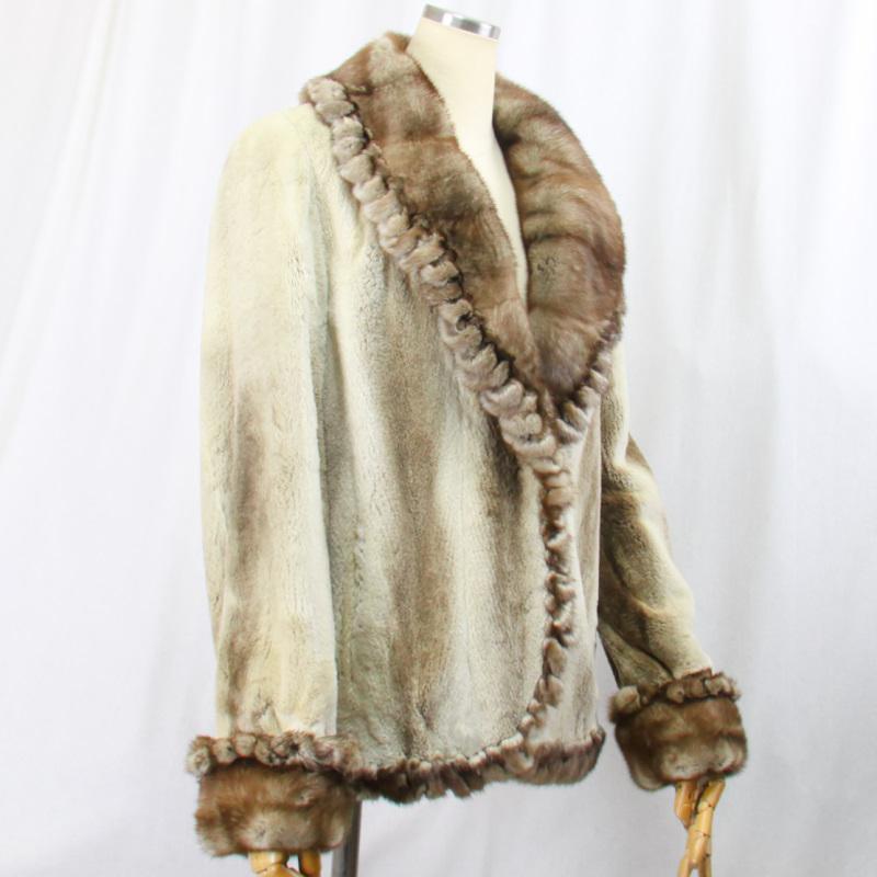 毛皮/ミンク/シェアードミンク/刺し毛ミンク/ミンクコート ジャケット