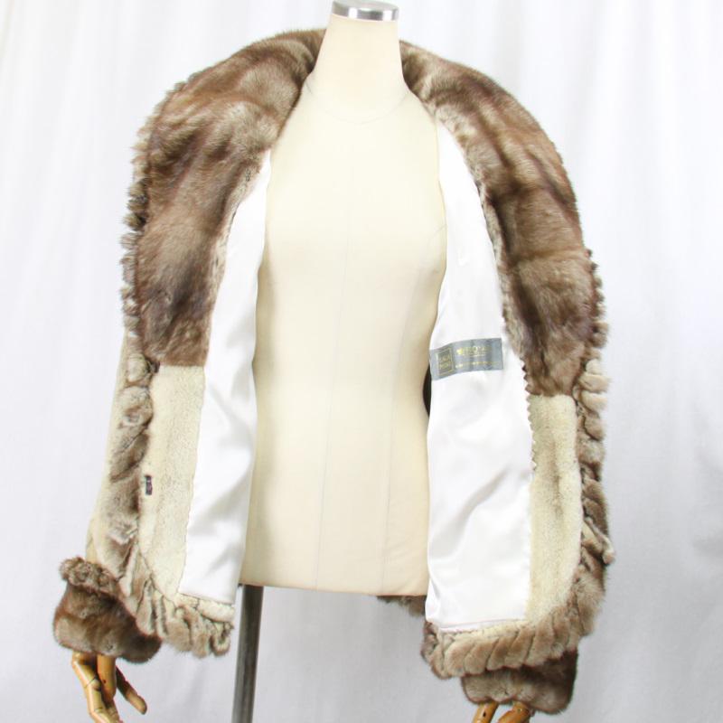 ✨美品 サガミンクロイヤル 毛皮 リアルファーコート シェアードミンク