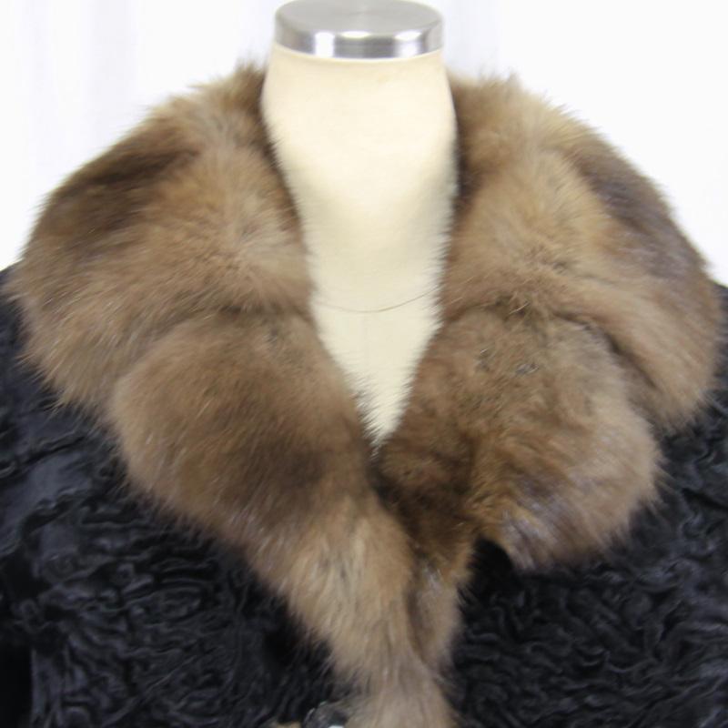 毛皮/カラクールラム/羊革/セーブル/リアルファー/ジャケット/パーティ