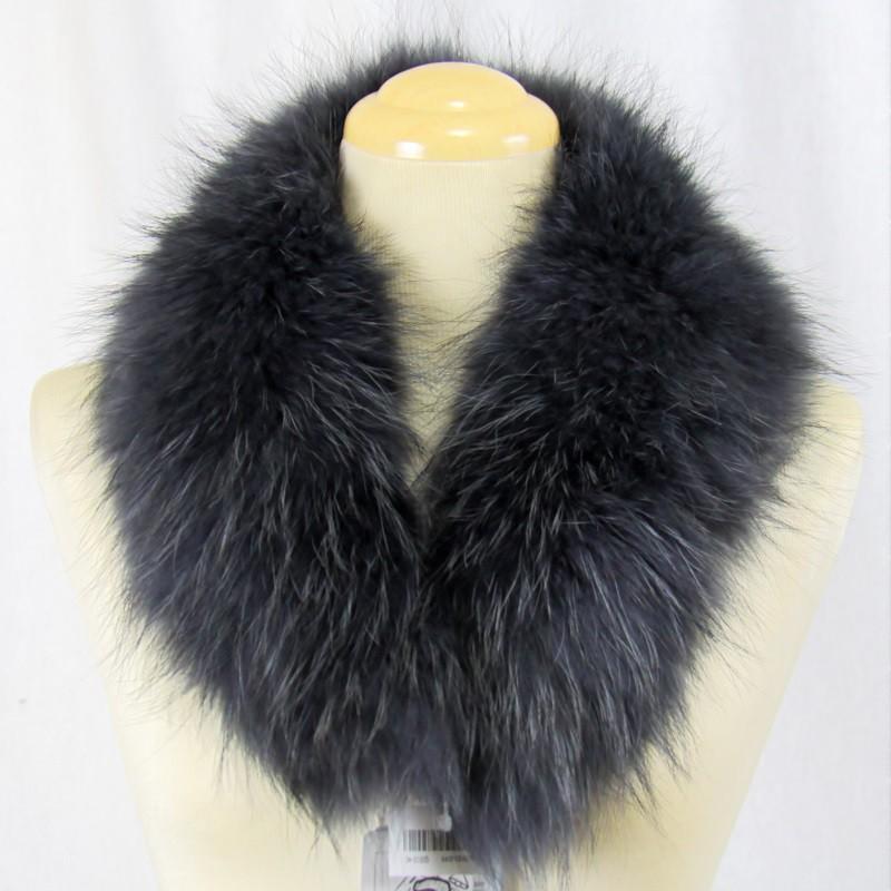 毛足が長く保温性が高く豪華な ラクーンファー マフラー リアルファー