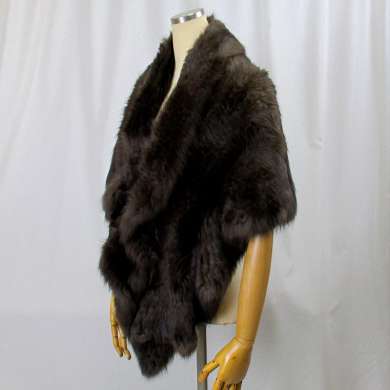 毛皮/ファー/セーブル/ソボル/ロシアンセーブル ショール ケープ  